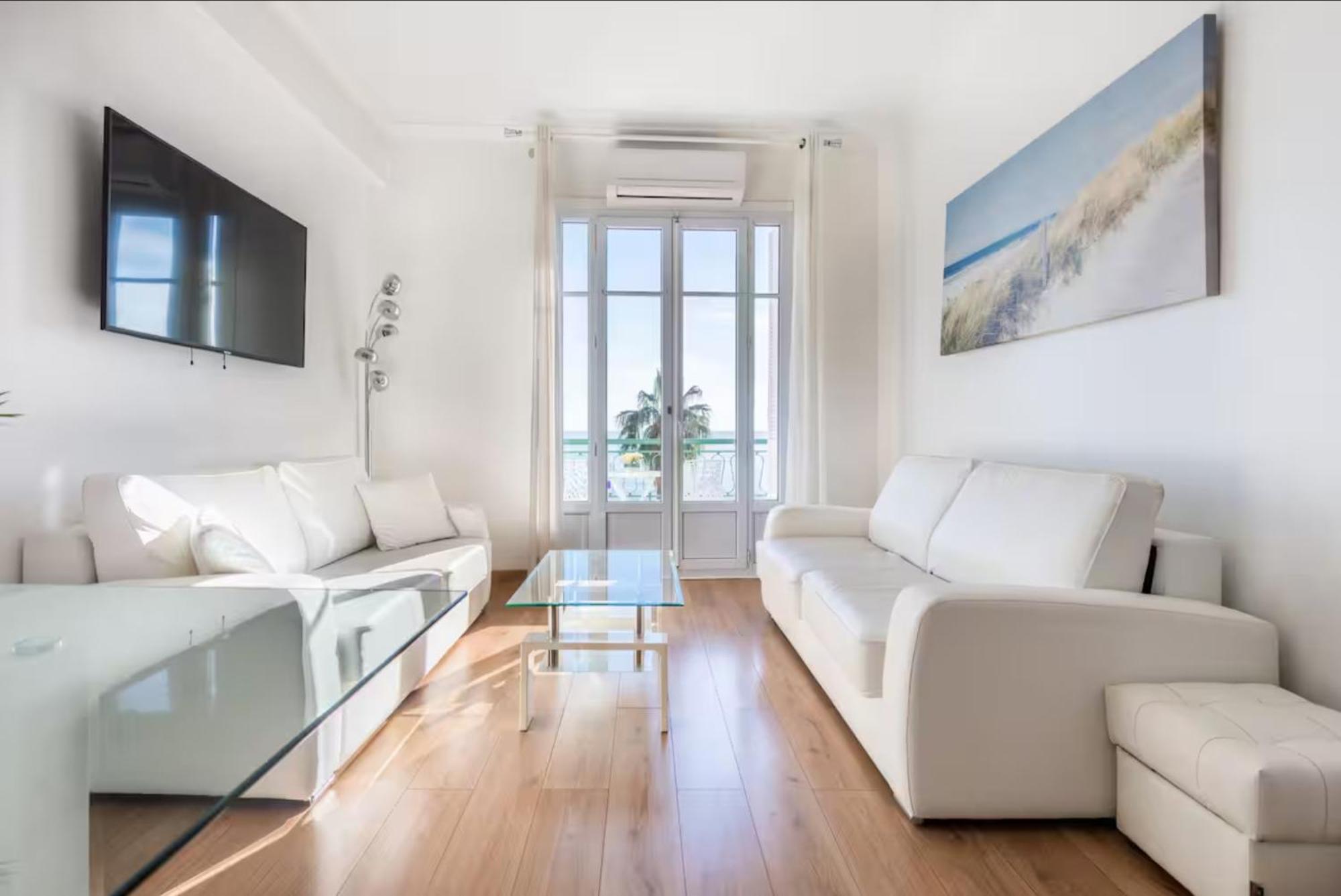 Modern Sea View Apartment On Promenade Des Anglais 尼斯 外观 照片